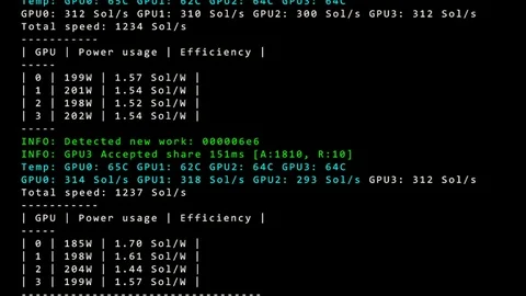 PC display with running software developer code of mining work Stock Footage 102475384