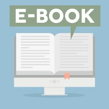 Pc ebook Stock Illustration