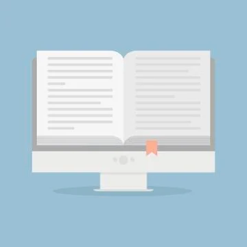 Pc ebook Stock Illustration