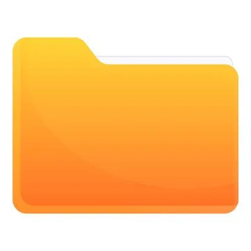 Pc folder document icon, cartoon style Stock Illustration