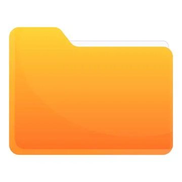 Pc folder document icon, cartoon style Stock Illustration