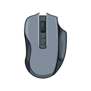Pc game mouse cartoon vector illustration Stock Illustration
