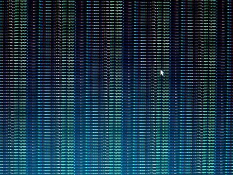 PC graphics card error PC Graphics and Video Card memory problem resulting... Foto stock