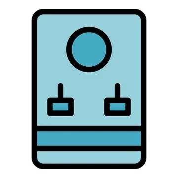 Pc hdd icon vector flat 스톡 일러스트