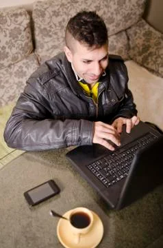 Pc at home Stock Photos