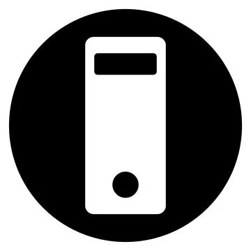 Pc icon vector Stock Illustration