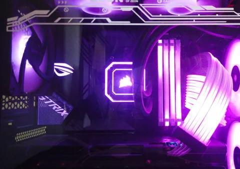 Pc inside view Stock Footage 200925004