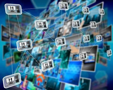 Pc interface Illustrazione stock