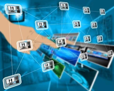 Pc interface Illustrazione stock