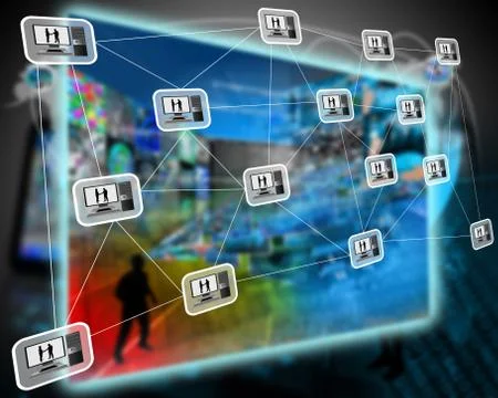 Pc interface Illustrazione stock