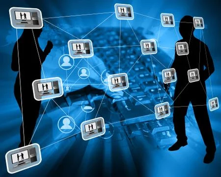 Pc interface Illustrazione stock