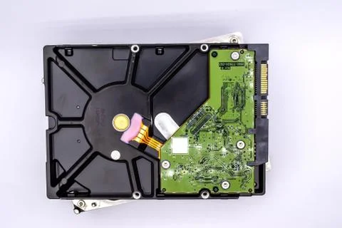 PC Internal Hard disk 3.5 isolated on white background. SATA hard disk drive. Фото