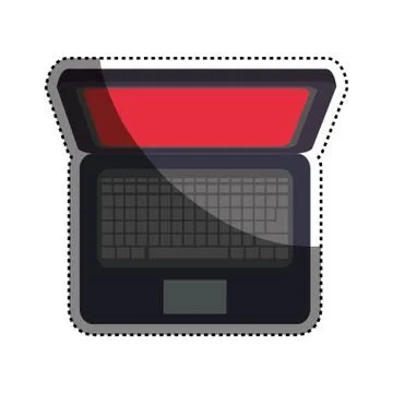 Pc laptop malware Illustrazione stock