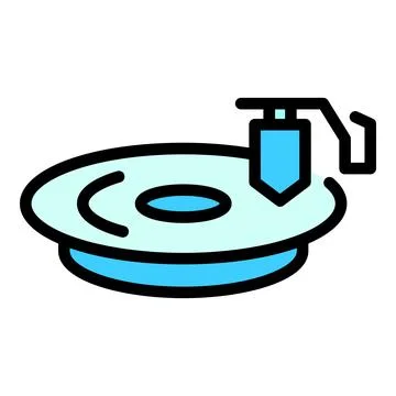 Pc maintenance icon vector flat Stock Illustration