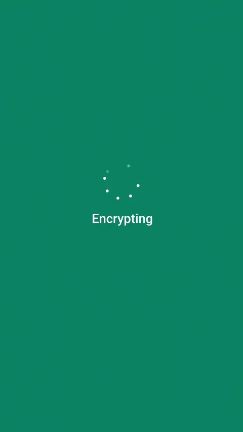 PC message encrypting vertical Stock Footage 347404957