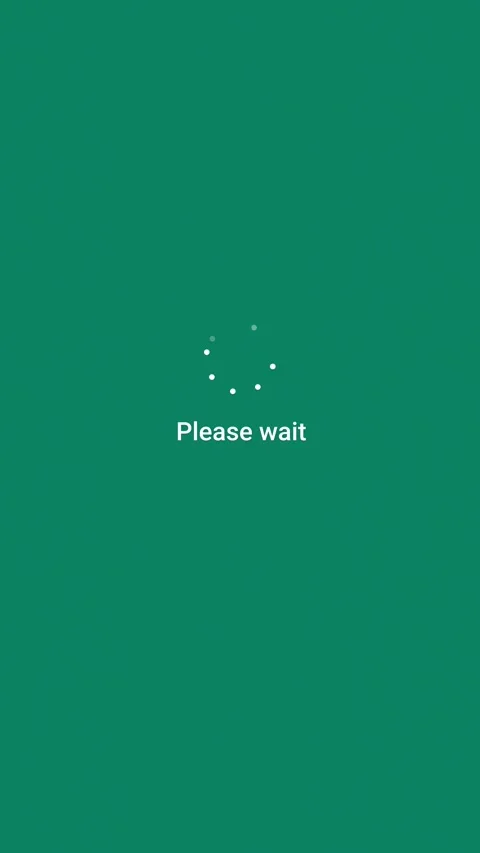 PC message please wait vertical Stock Footage 346309874