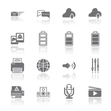 Pc mobile interface icon eps.10 Stock Illustration