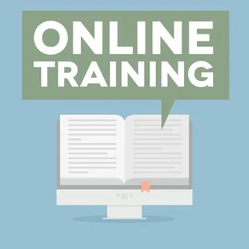 Pc online training Stock Illustration