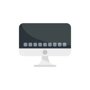 Pc operating system icon flat isolated Stock Illustration