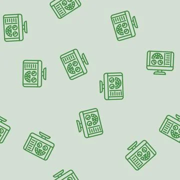 Pc optimization repair computer line vector seamless pattern イラスト素材