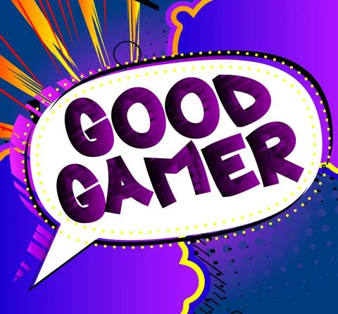Pc or Console gaming, Gamer related words, quote on Comic book style backgrou イラスト素材