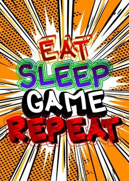 Pc or Console gaming, Gamer related words, quote on Comic book style backgrou Illustrazione stock
