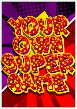 Pc or Console gaming related words, quote on Comic book style background. Pos Stock Illustration
