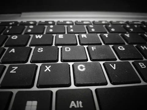 PC or laptop keyboard Stock Photos