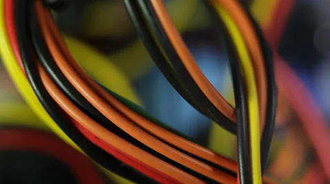 PC power cable 库存影片 30582161