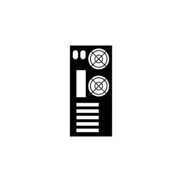 PC Power Supply, UPS, Computer Stabilizer Solid Flat Vector Icon Isolated on  Stock Illustration