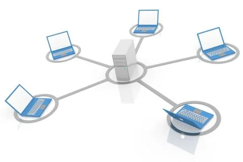 Pc server Stock Illustration