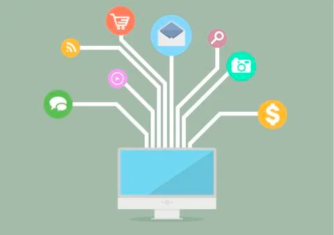 Pc services Stock-Illustration