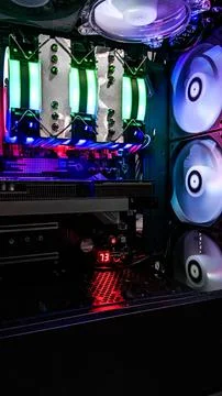 PC SETUP GAMER INSIDE Foto stock