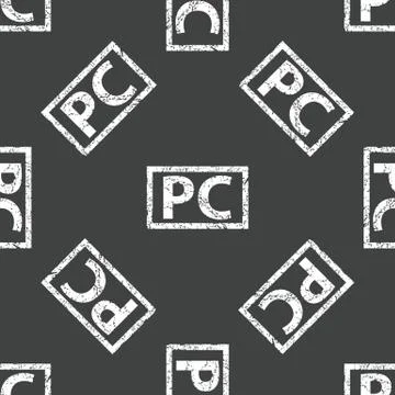 PC stamp pattern Stock Illustration