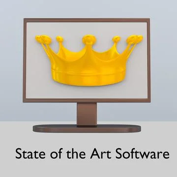 PC state of the art software. イラスト素材