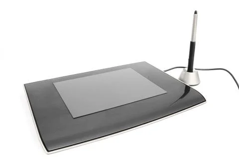 Pc tablet isolated on white background Stock Photos