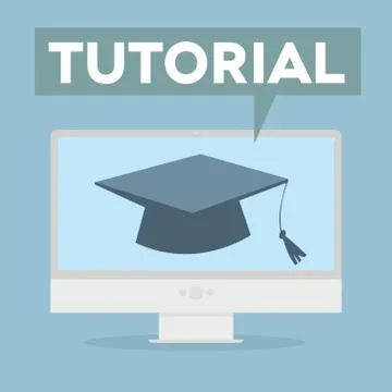 Pc tutorial Stock Illustration