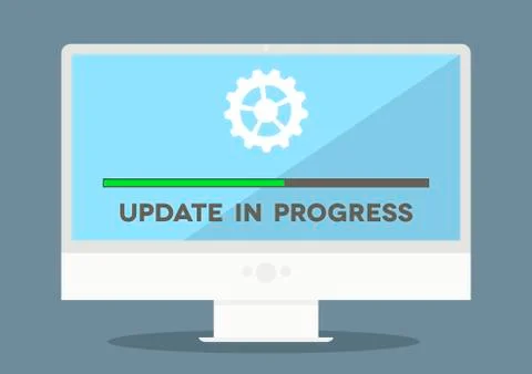 Pc update 스톡 일러스트
