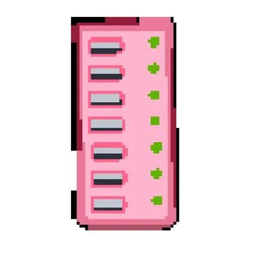 Pc usb hub pixel art vector illustration Stock Illustration