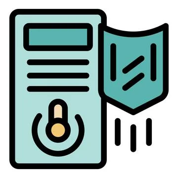 Pc vpn data icon vector flat Stock Illustration