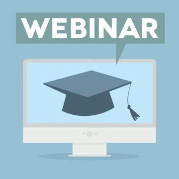 Pc webinar Stock Illustration