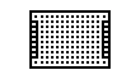Pcb board electronic component line icon animation Stock Footage 326134312