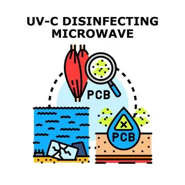 Pcb contamination and environmental pollution concept vector Stock Illustration
