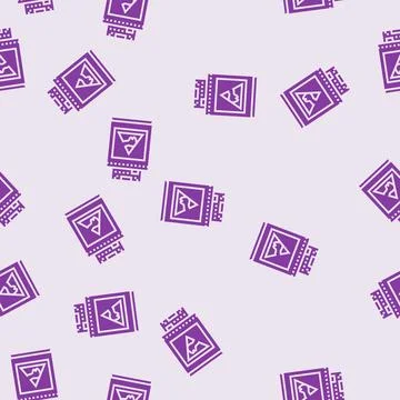 Pcb esd safe packaging glyph seamless pattern Stock Illustration