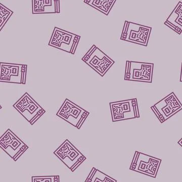 Pcb esd safe packaging line vector seamless pattern Illustrazione stock