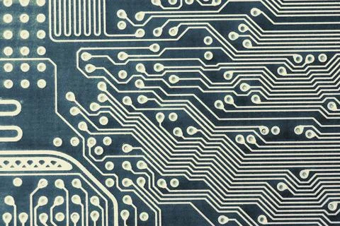  pcb fragment computer printed circuit board detailed fragment Copyright: ... Foto stock