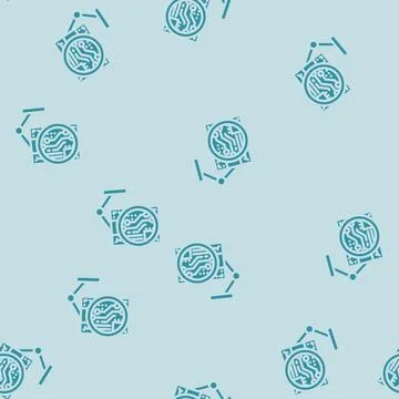 Pcb inspection electronics glyph vector seamless pattern Stock Illustration