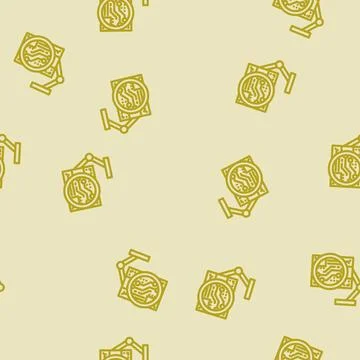 Pcb inspection electronics line vector seamless pattern Stock Illustration