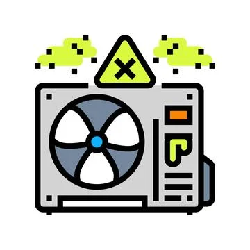 Pcb leaking from old capacitor color icon vector illustration Stock Illustration