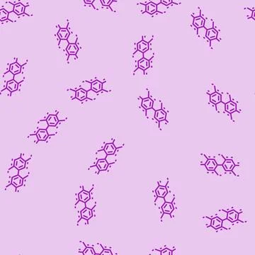 Pcb molecule structure line seamless pattern Illustrazione stock